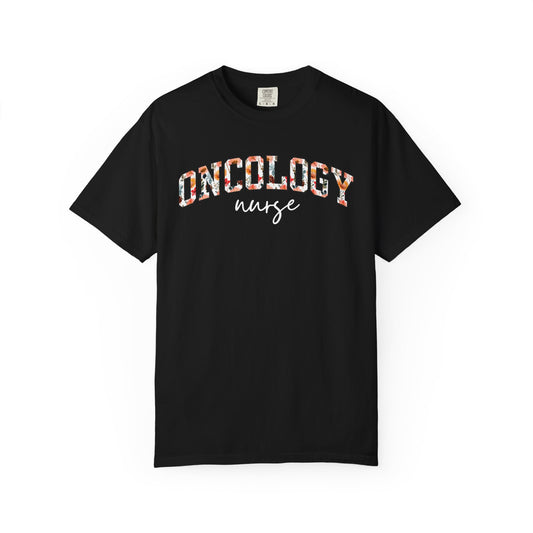 Floral Oncology Nurse Shirt