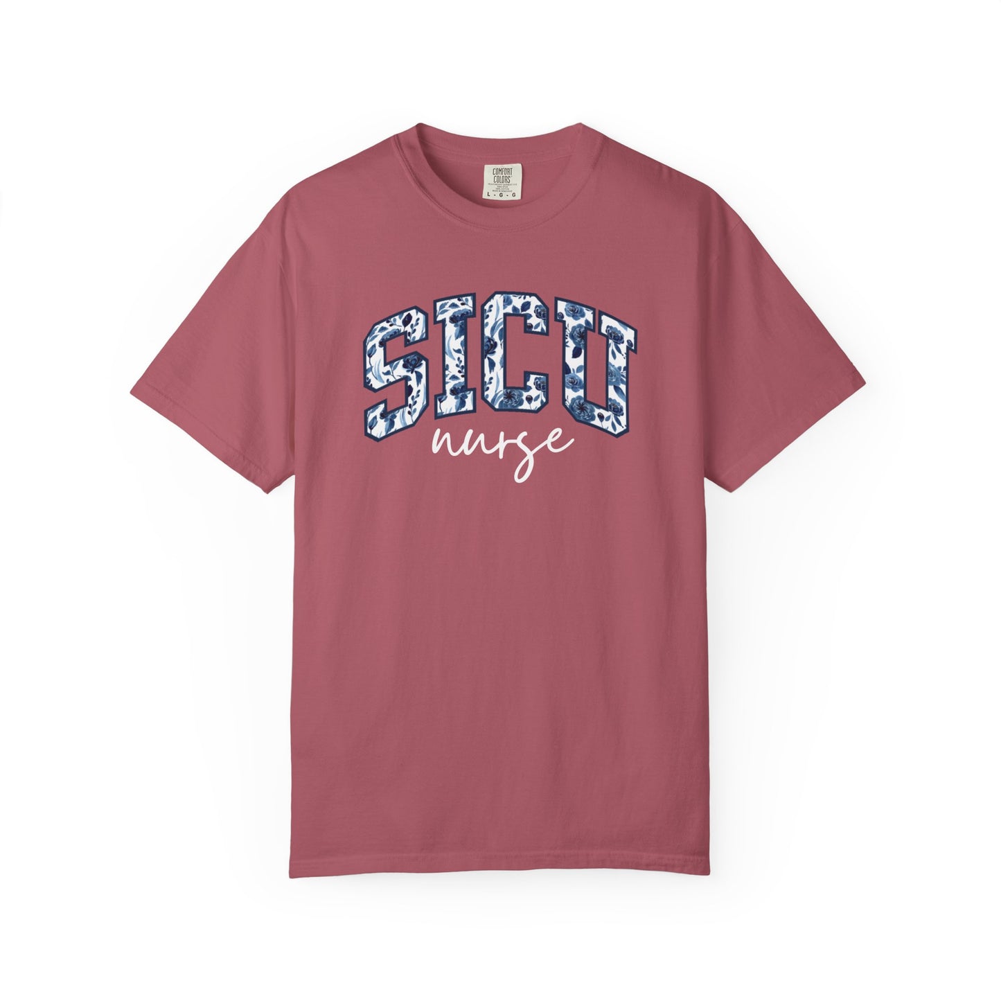 Floral SICU Nurse Shirt