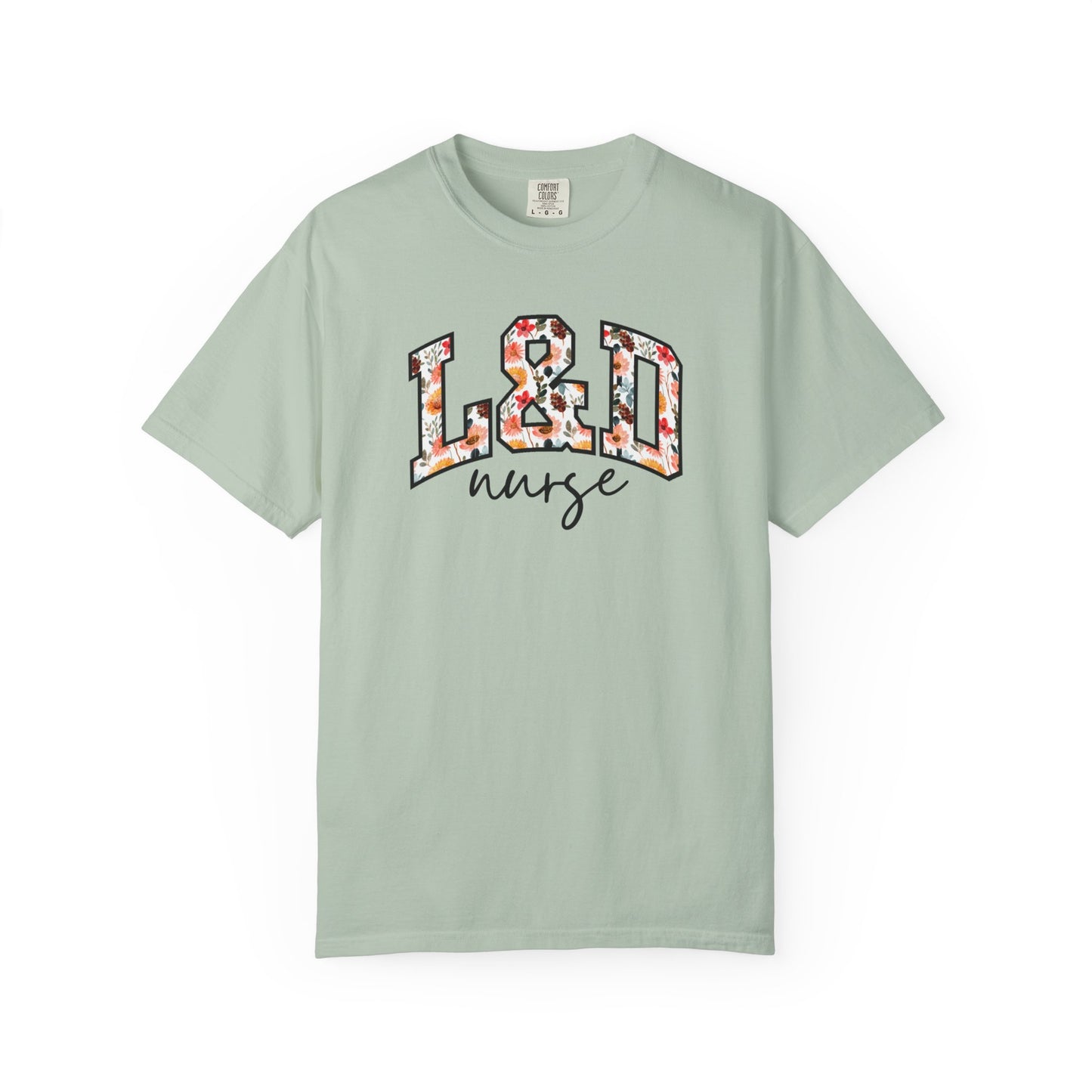 Floral L&D Nurse Shirt