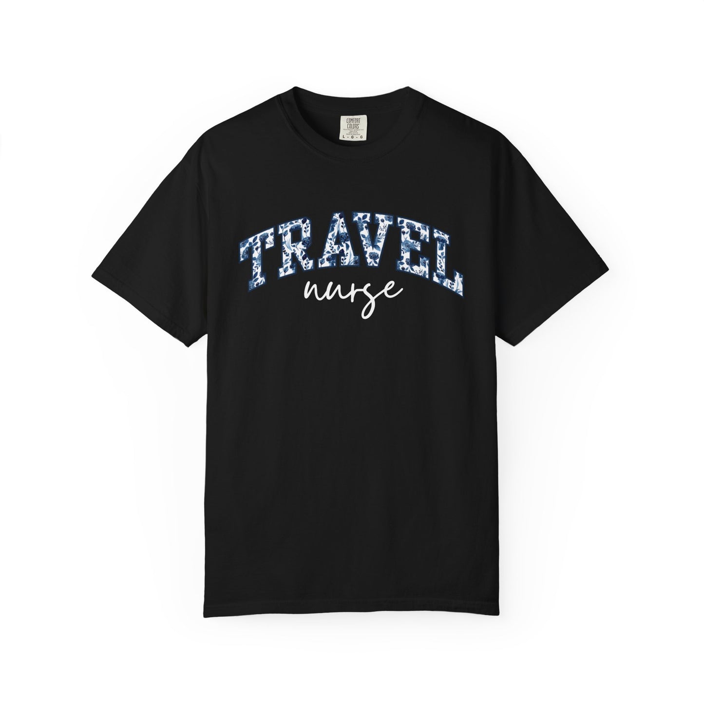 Floral Travel Nurse Shirt