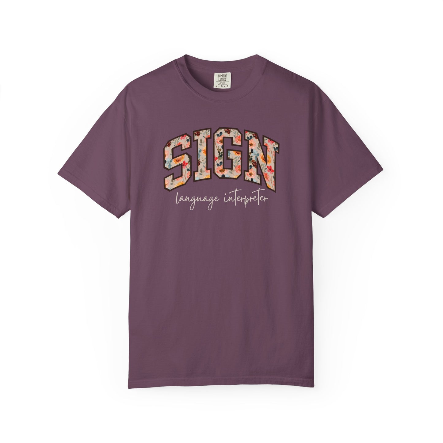 Floral Sign Language Interpreter Shirt
