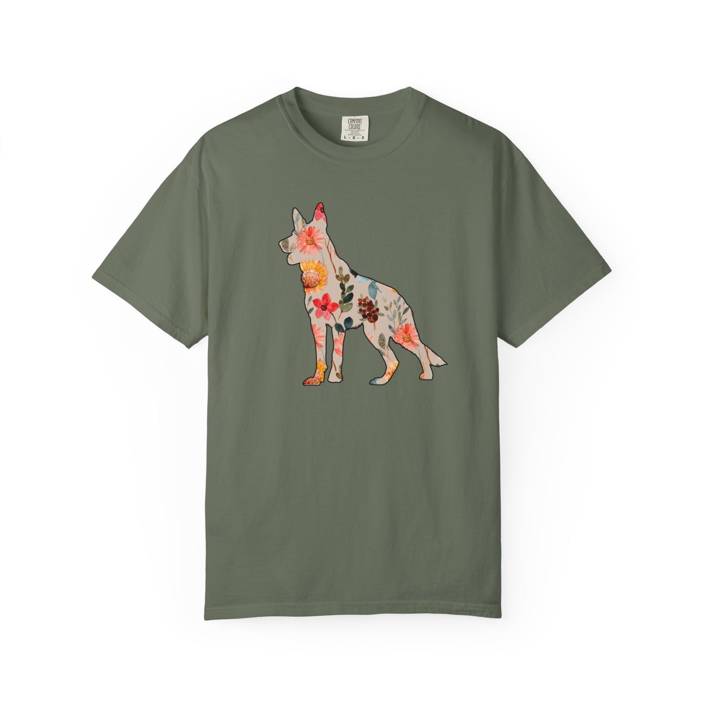 Floral German Shepherd Shirt