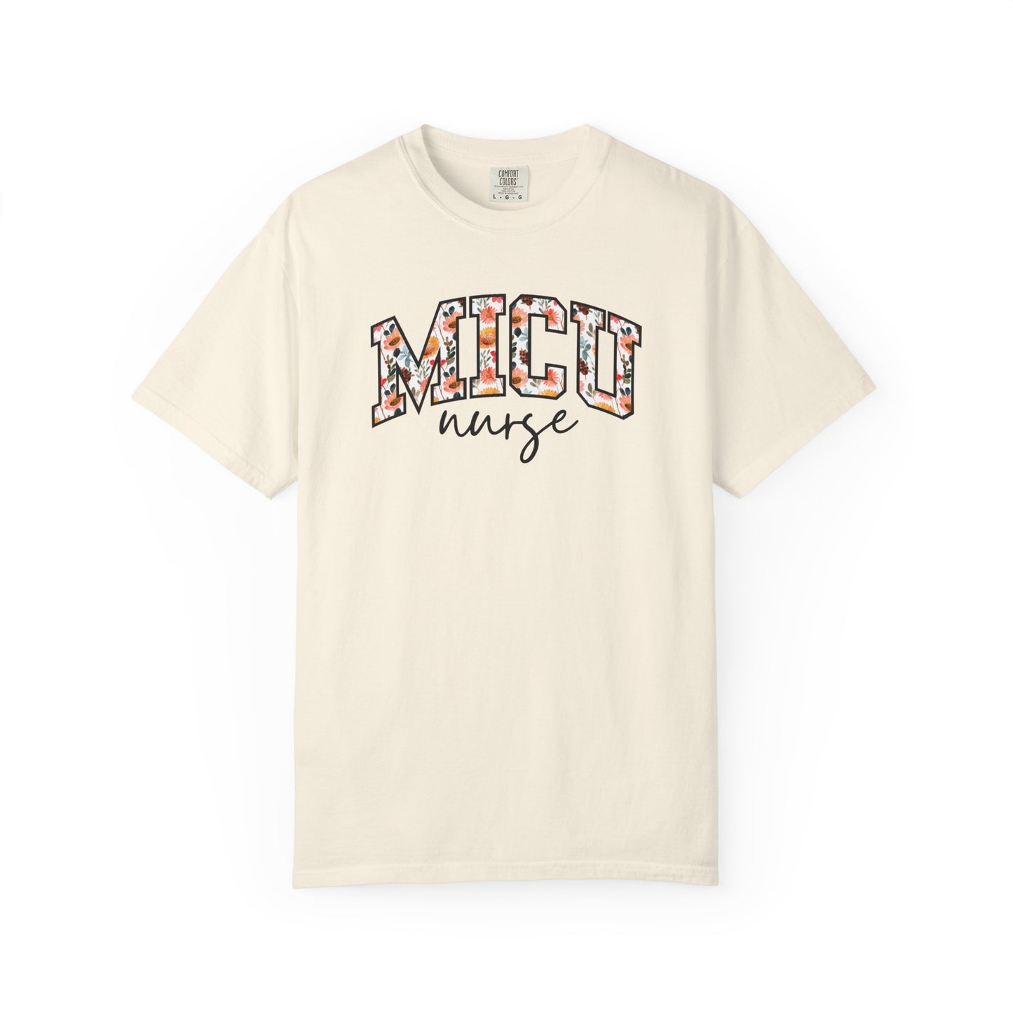 Floral MICU Nurse Shirt