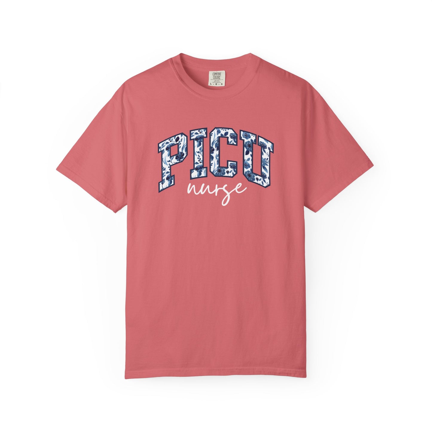 Floral PICU Nurse Shirt