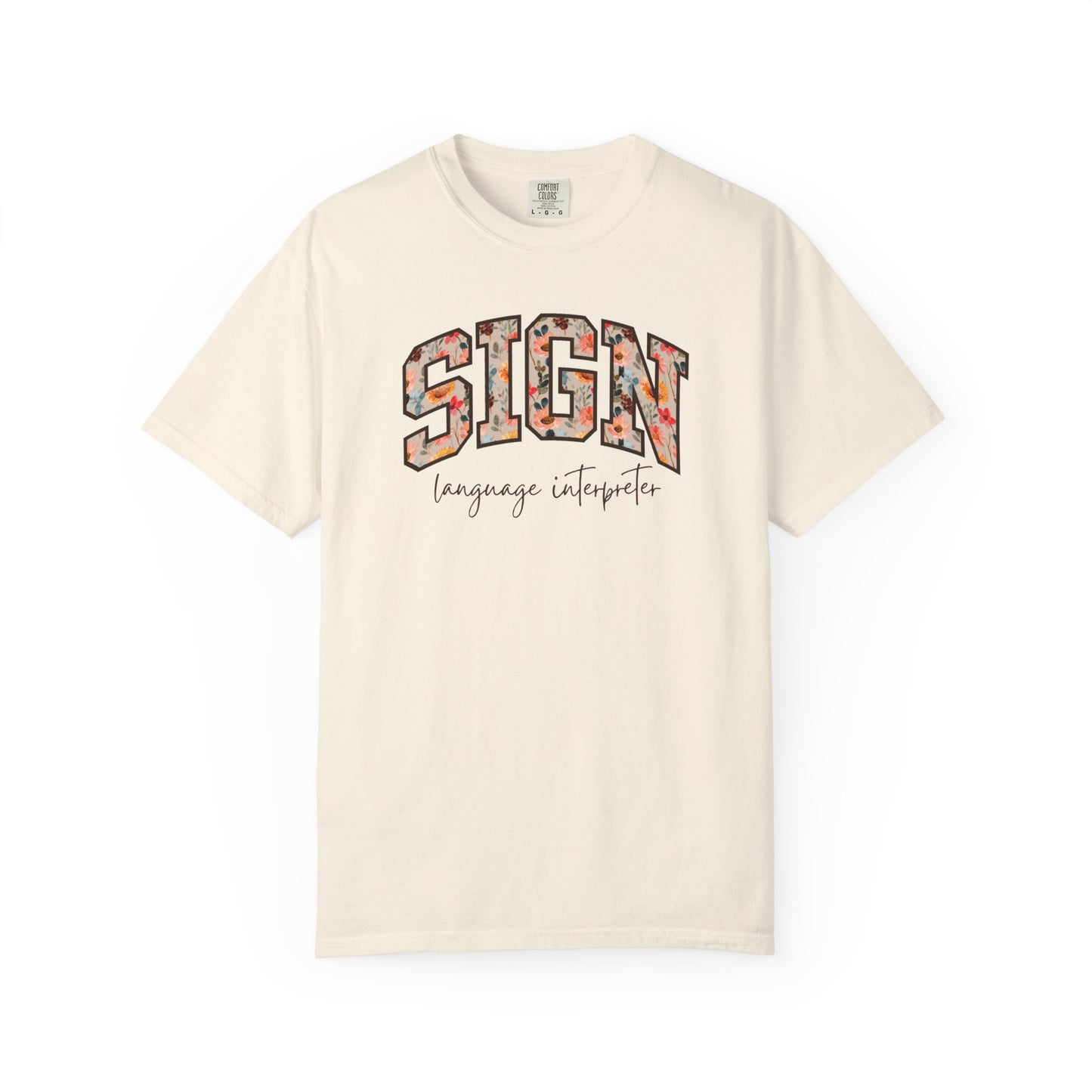 Floral Sign Language Interpreter Shirt
