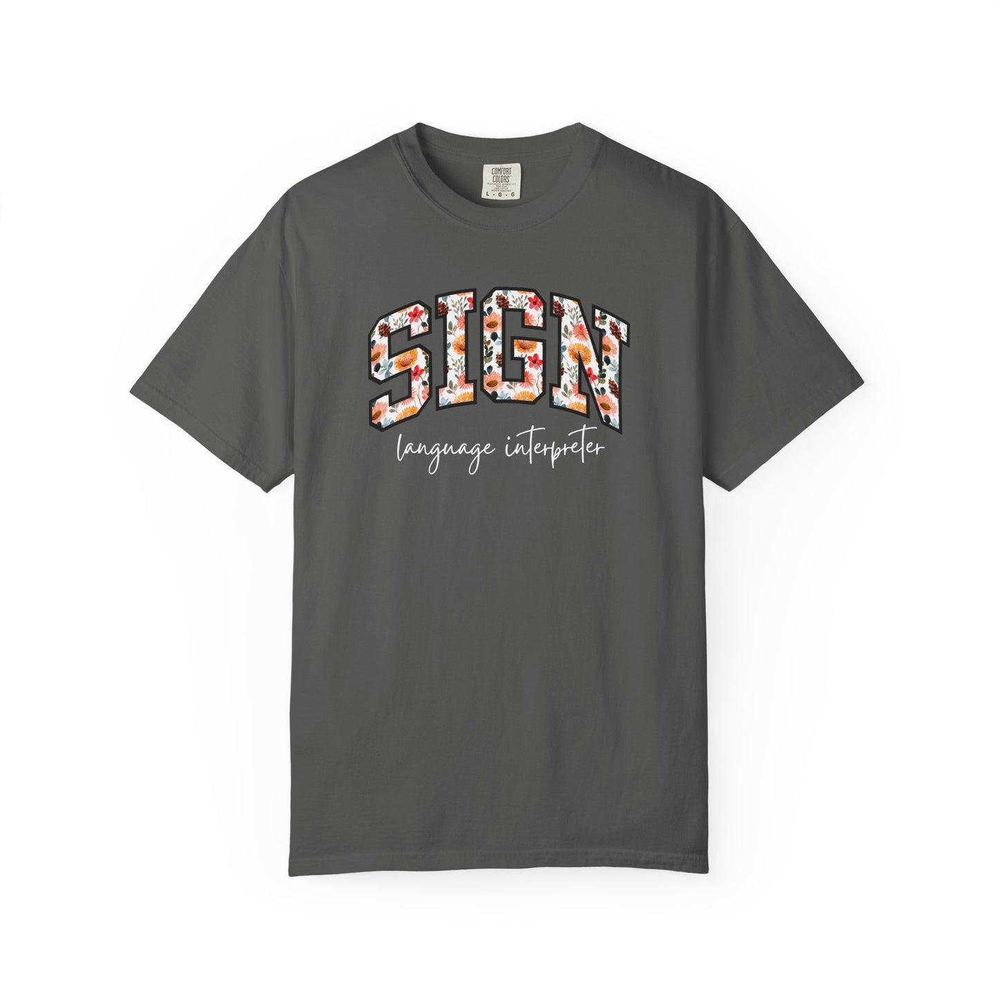 Floral Sign Language Interpreter Shirt