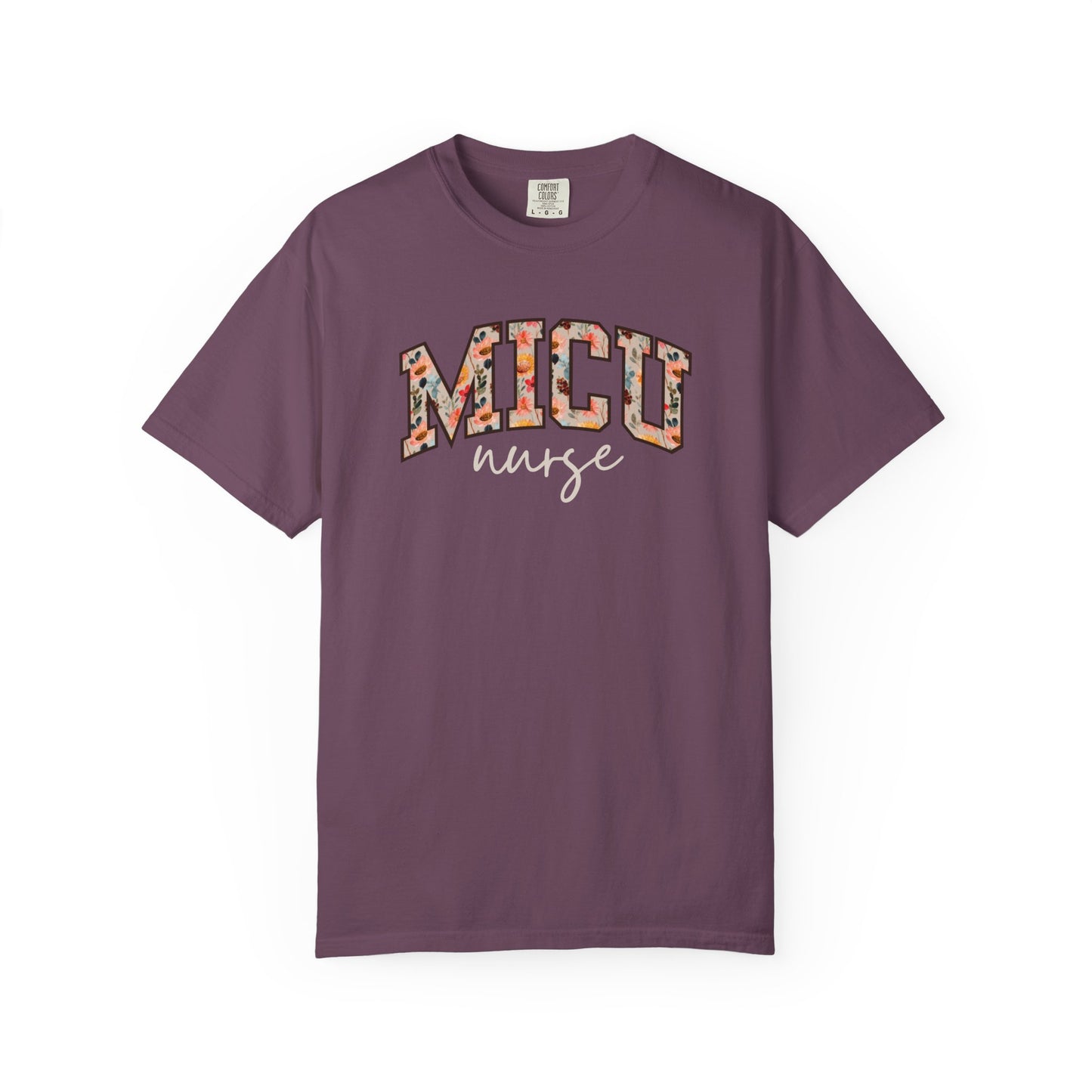 Floral MICU Nurse Shirt