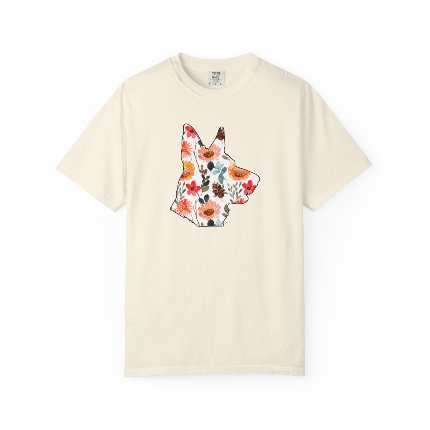 Floral German Shepherd Shirt