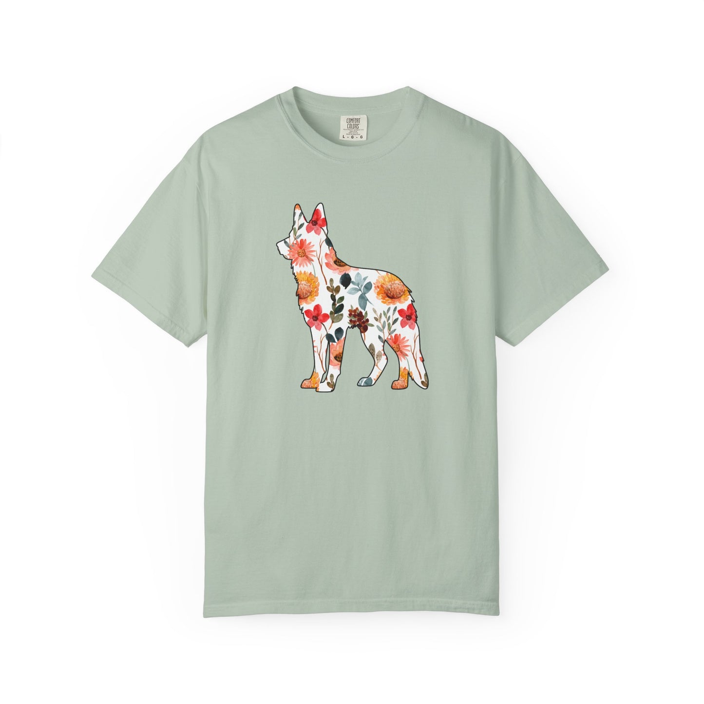 Floral German Shepherd Shirt