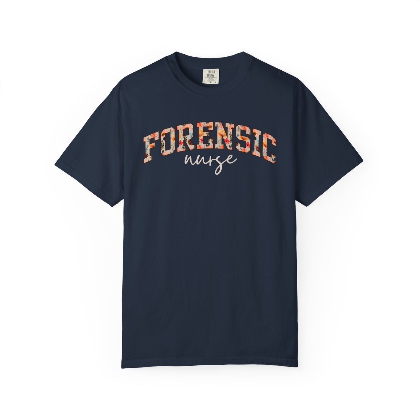 Floral Forensic Nurse Shirt