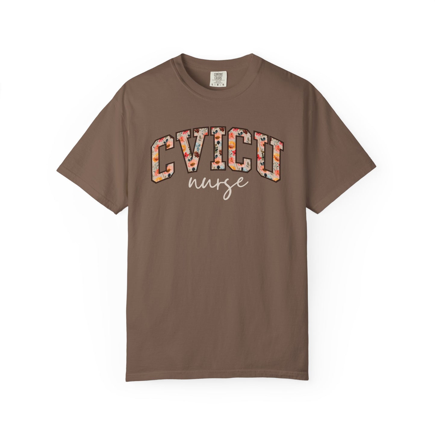 Floral CVICU Nurse Shirt