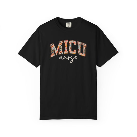 Floral MICU Nurse Shirt