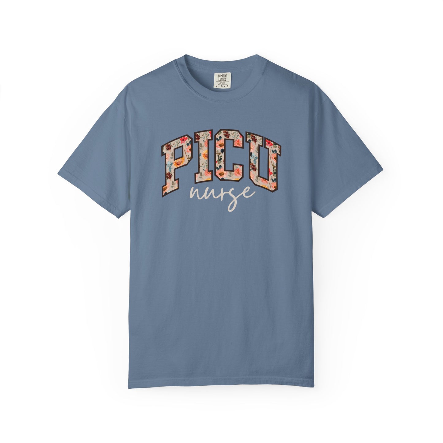 Floral PICU Nurse Shirt