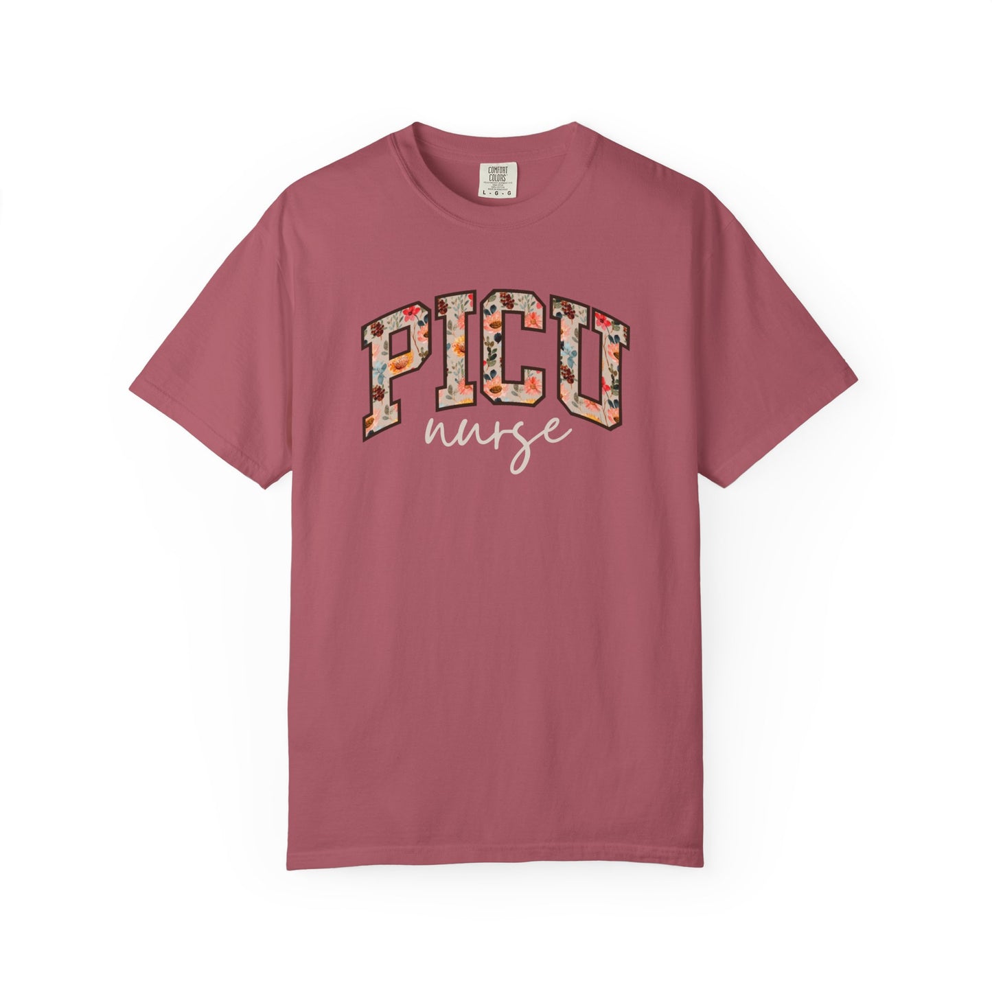 Floral PICU Nurse Shirt