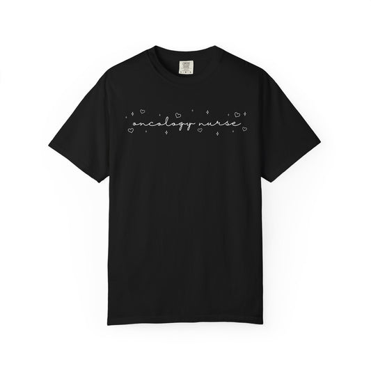Oncology Nurse Heart Sparkle Shirt