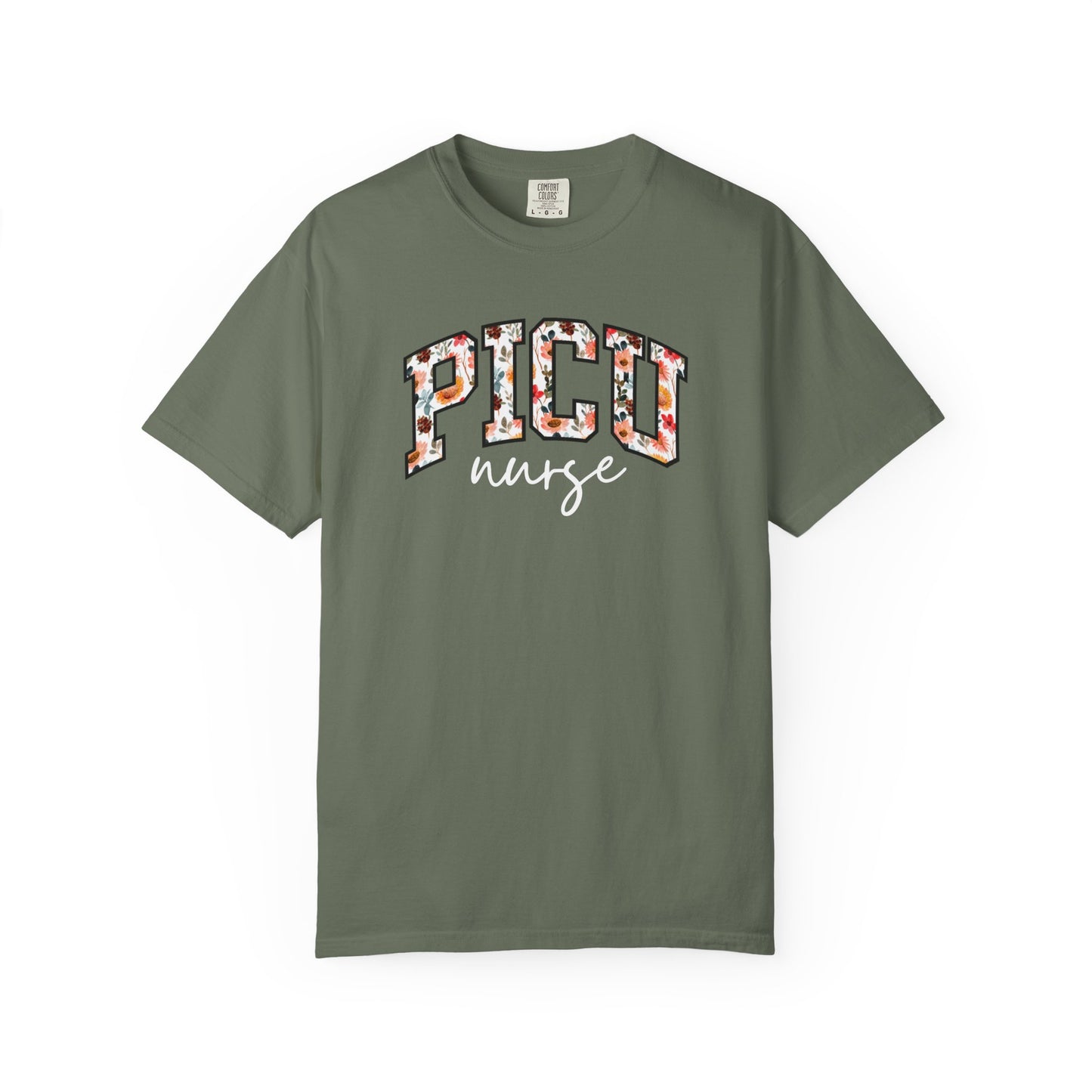 Floral PICU Nurse Shirt