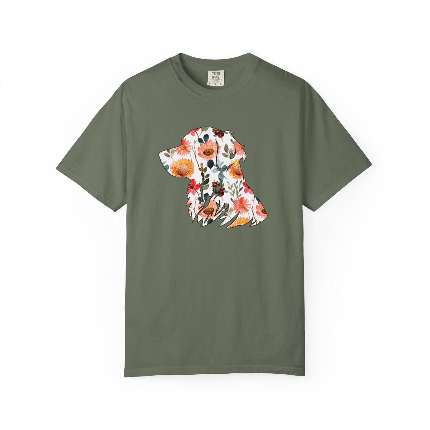 Floral Golden Retriever Shirt