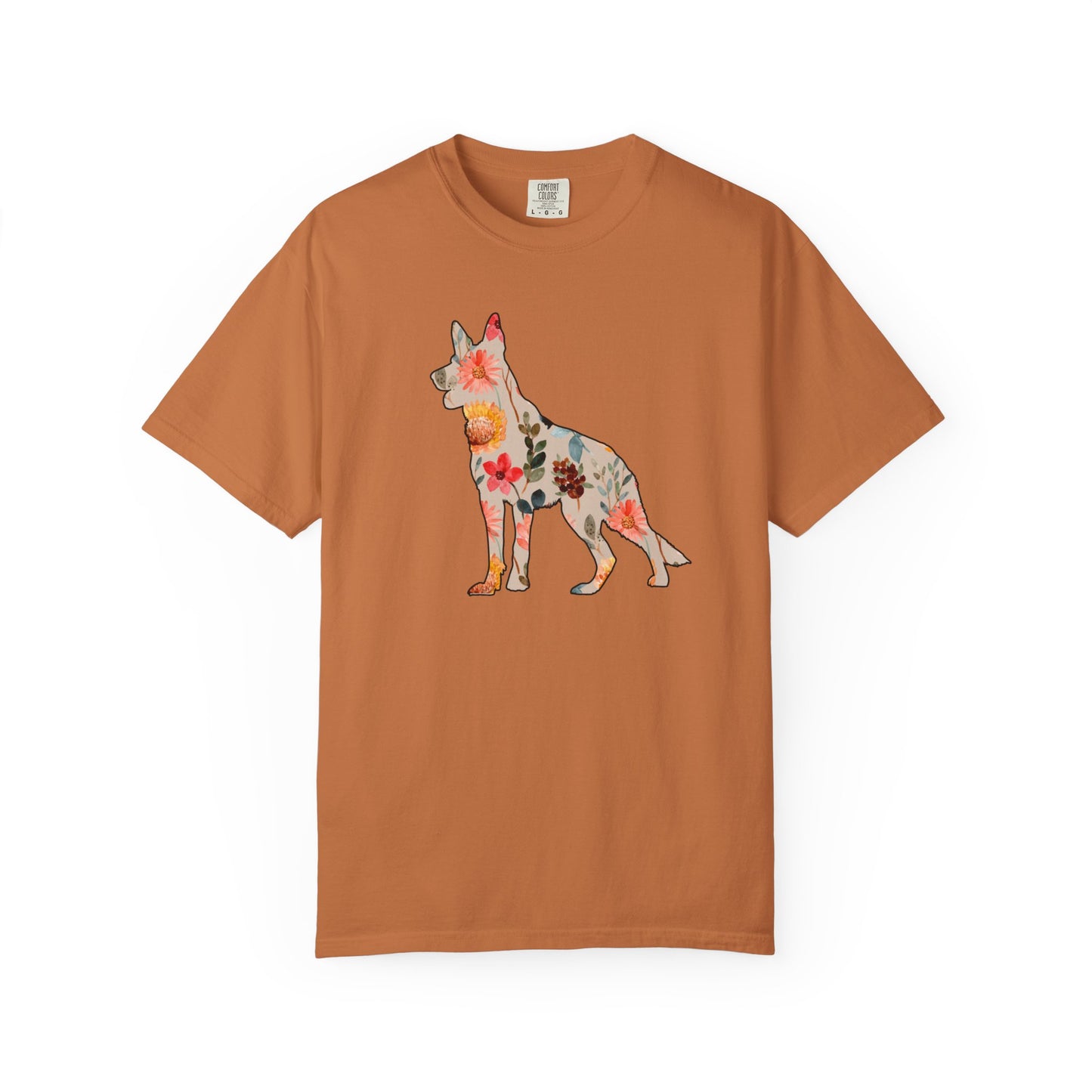 Floral German Shepherd Shirt