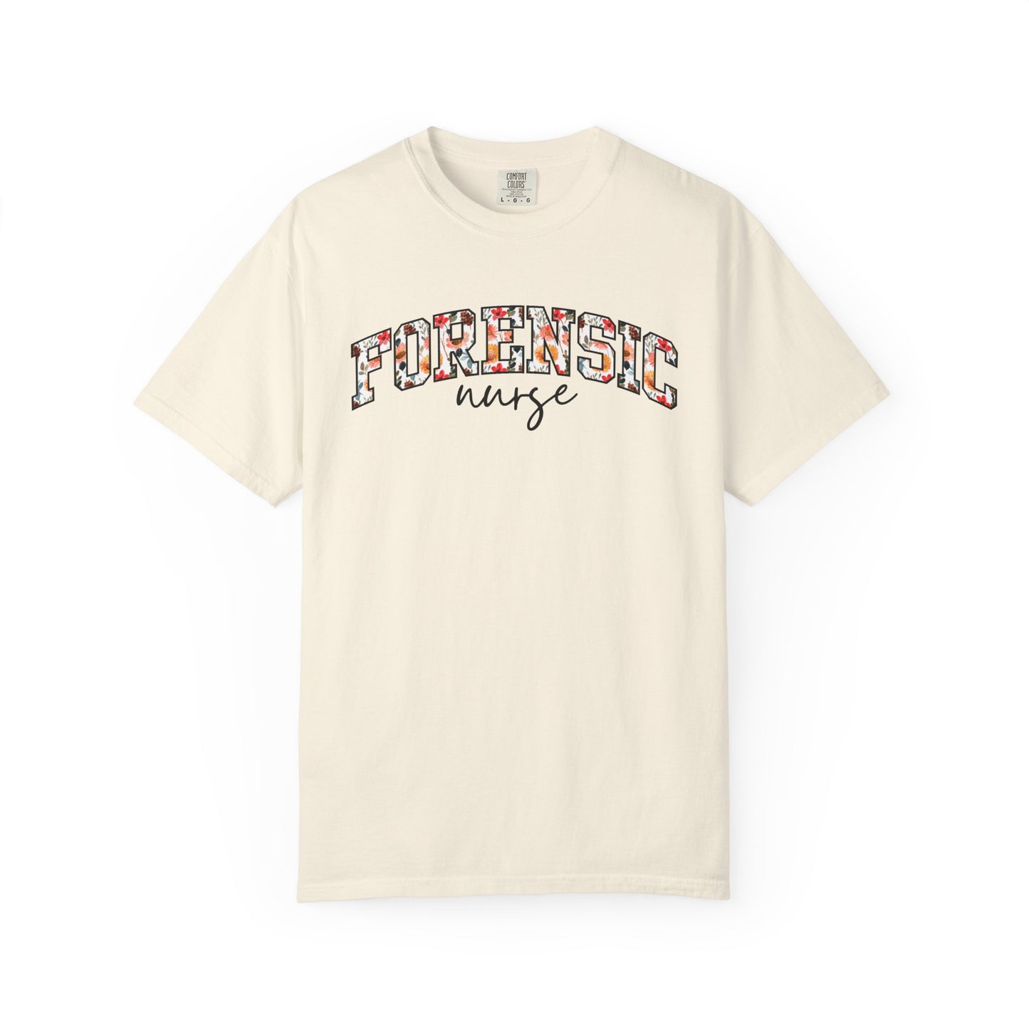 Floral Forensic Nurse Shirt