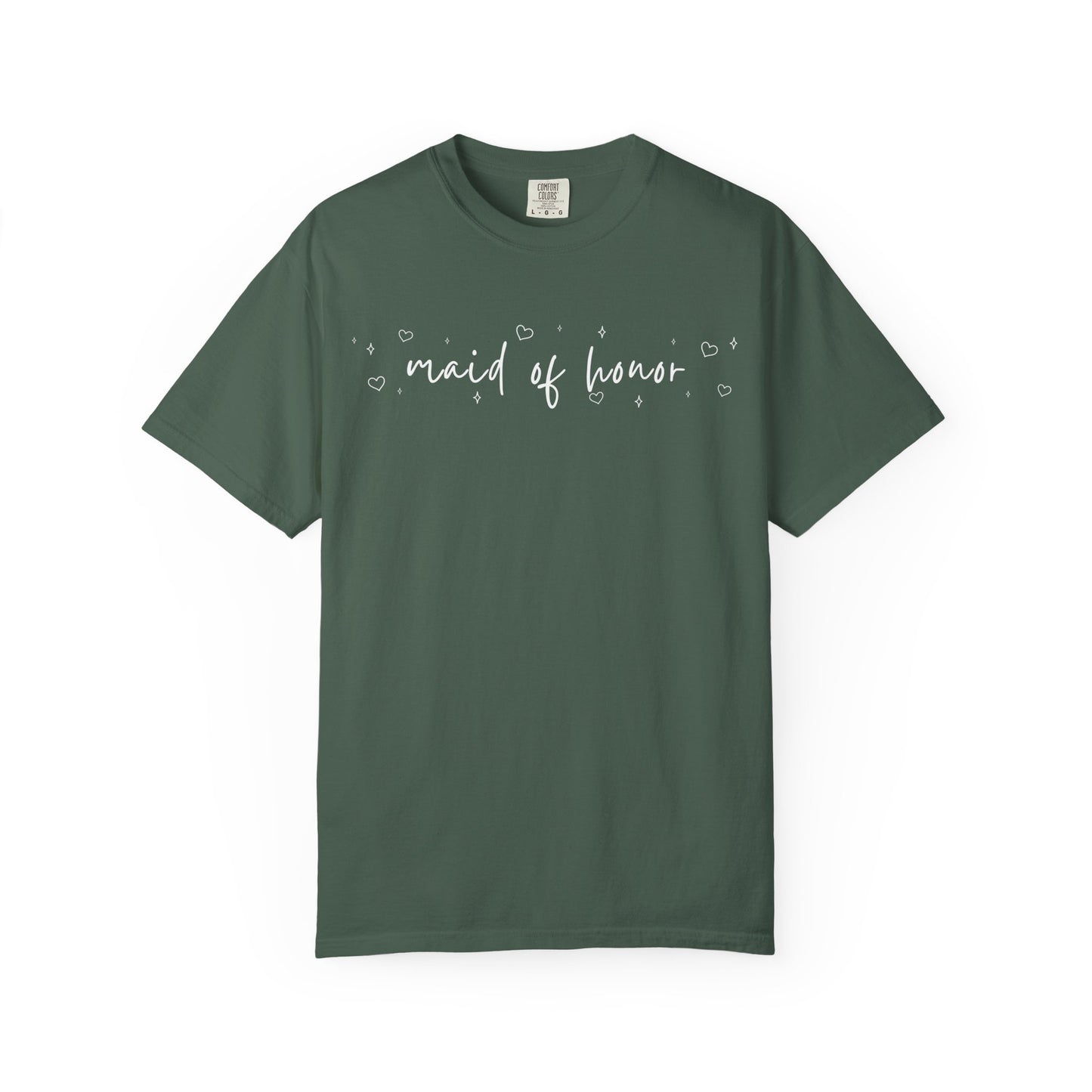 Maid of Honor Heart Sparkle Shirt