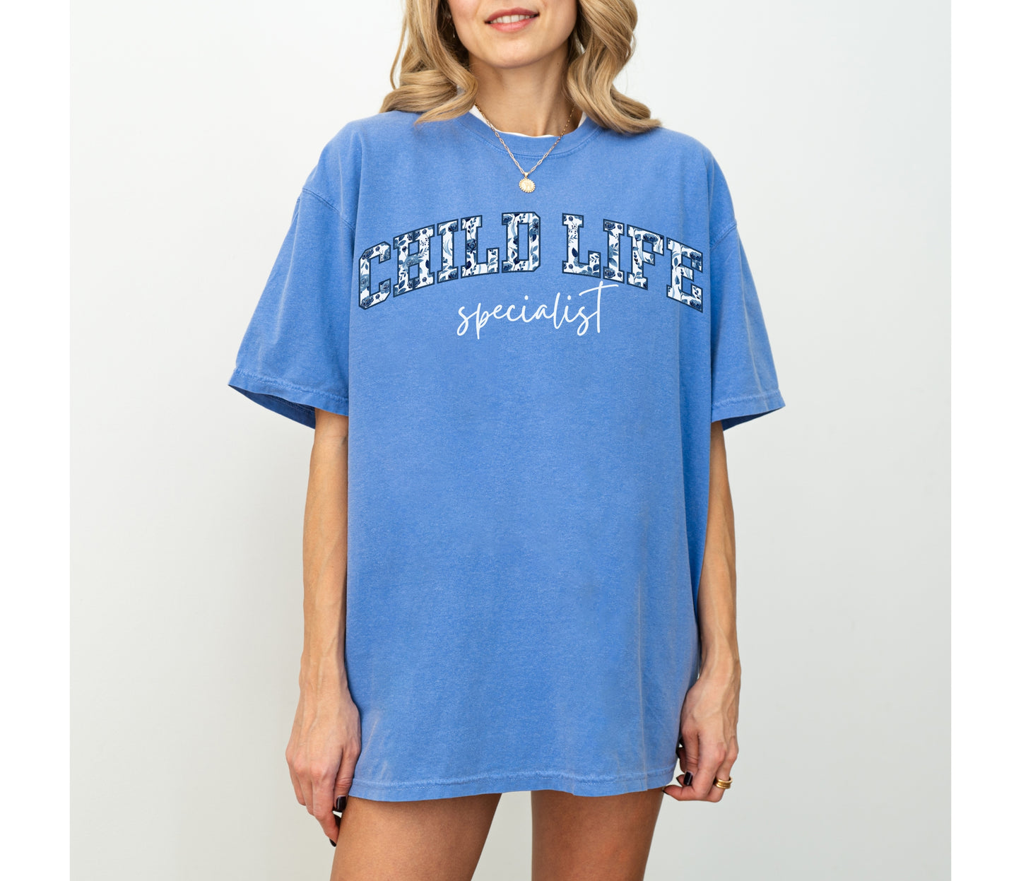 Floral Child Life Specialist Shirt