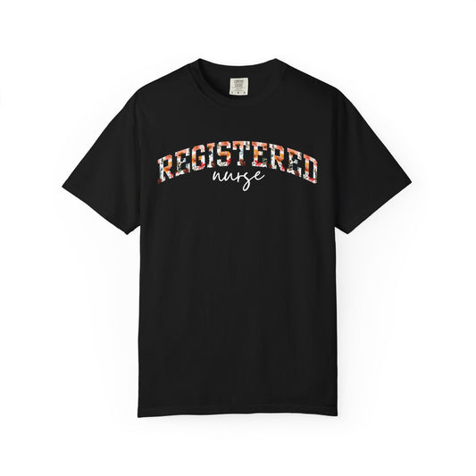 Floral Registered Nurse Shirt