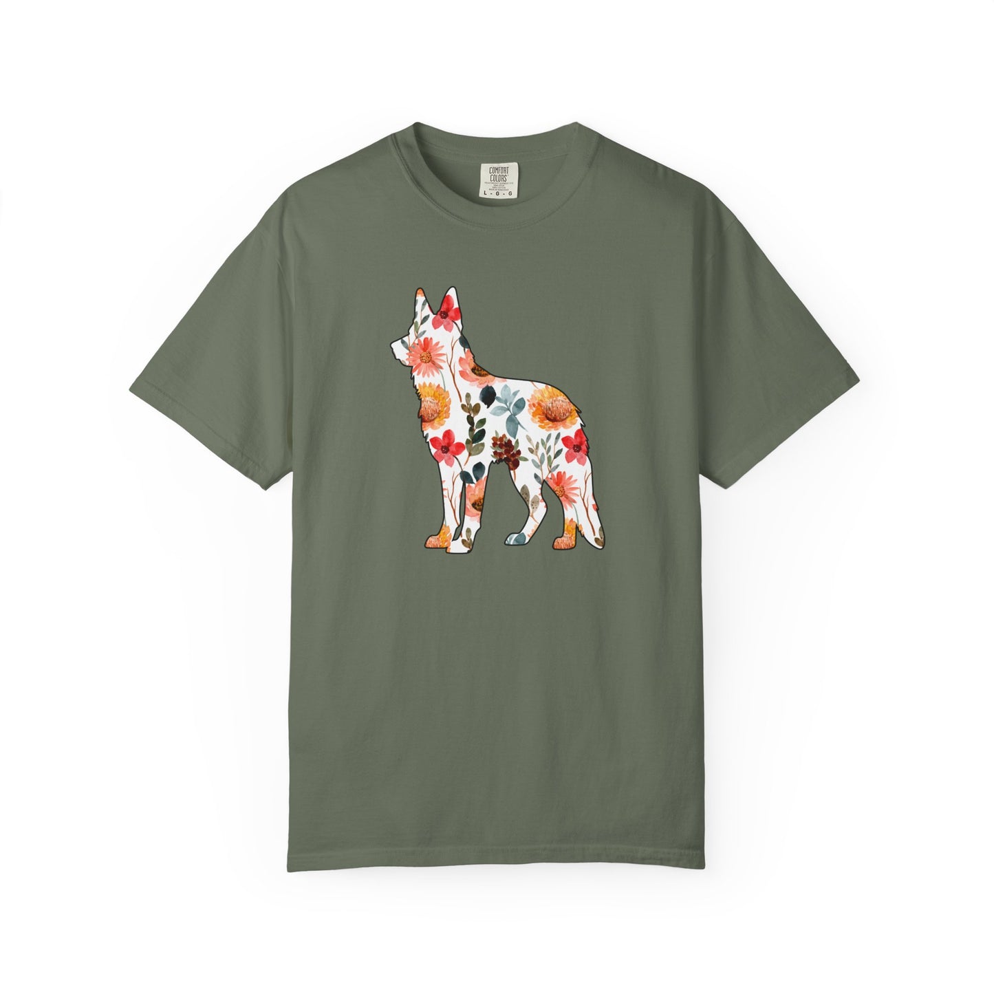 Floral German Shepherd Shirt