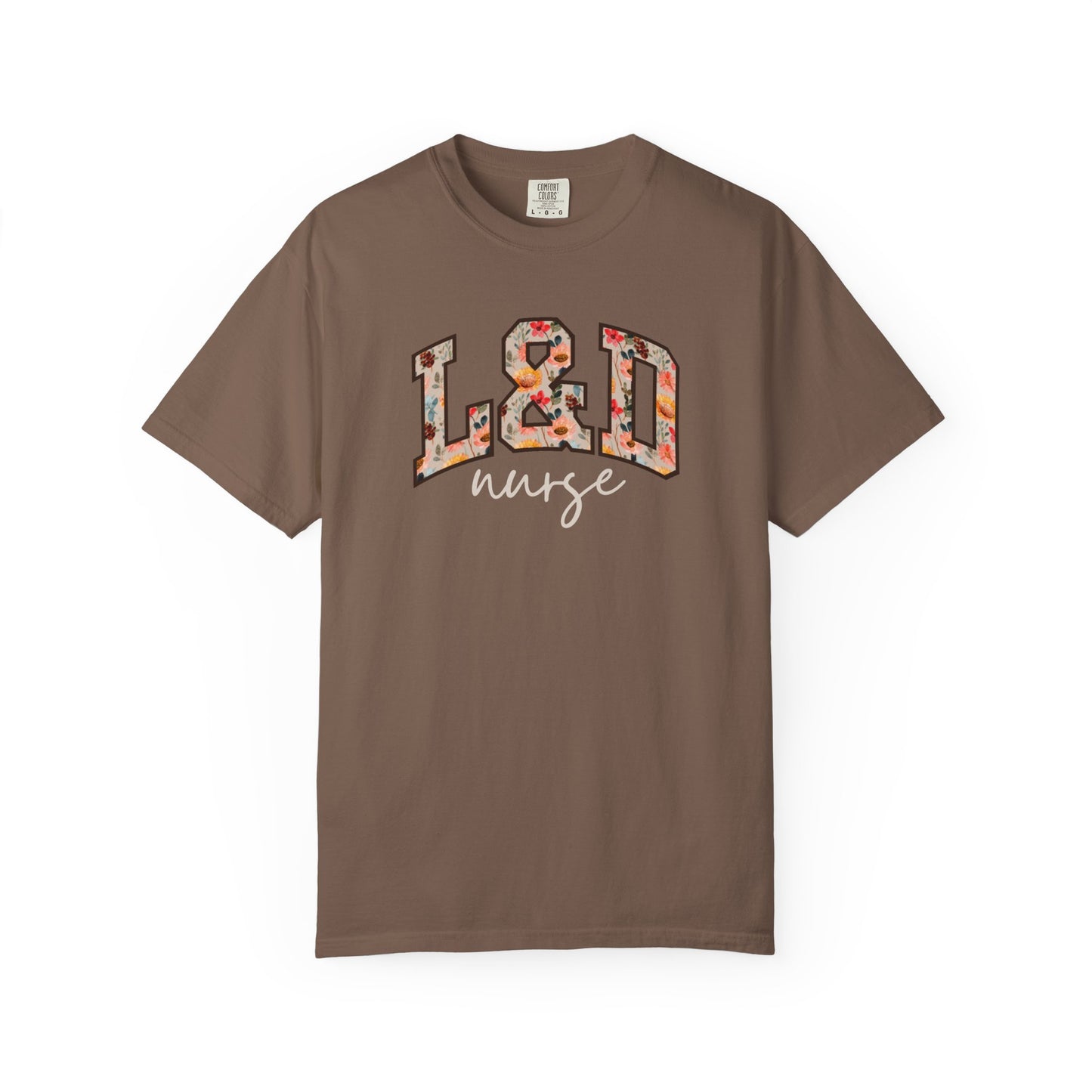 Floral L&D Nurse Shirt