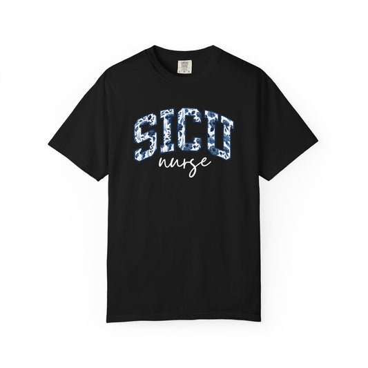 Floral SICU Nurse Shirt