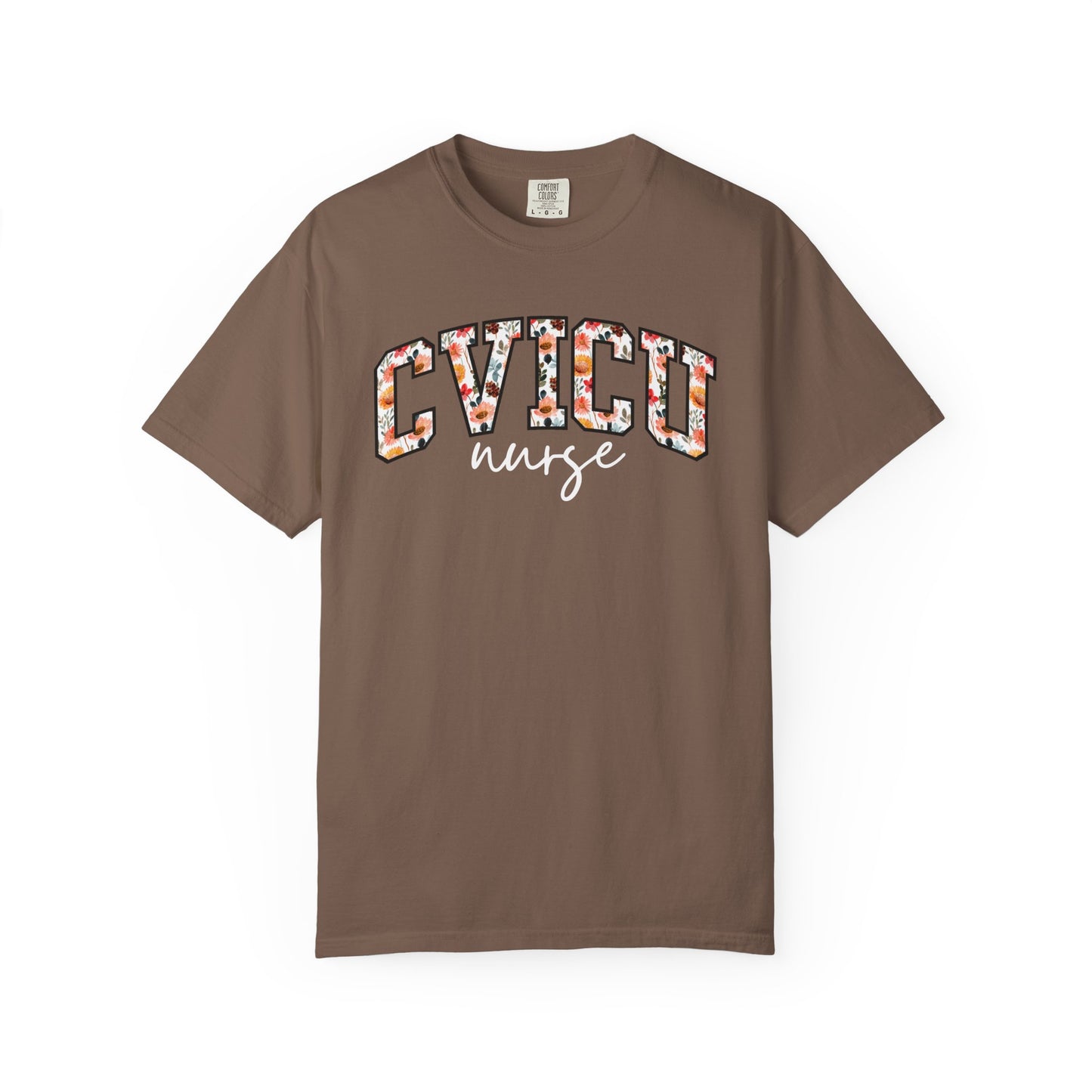 Floral CVICU Nurse Shirt