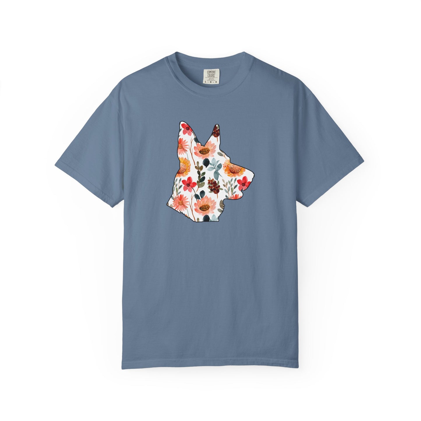Floral German Shepherd Shirt