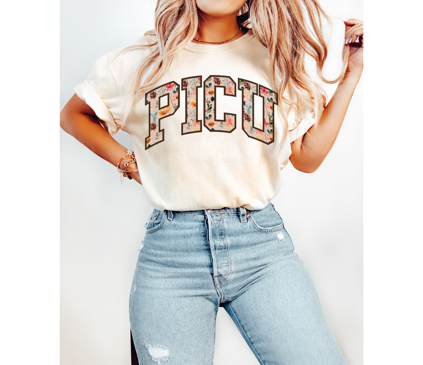 Floral PICU Shirt