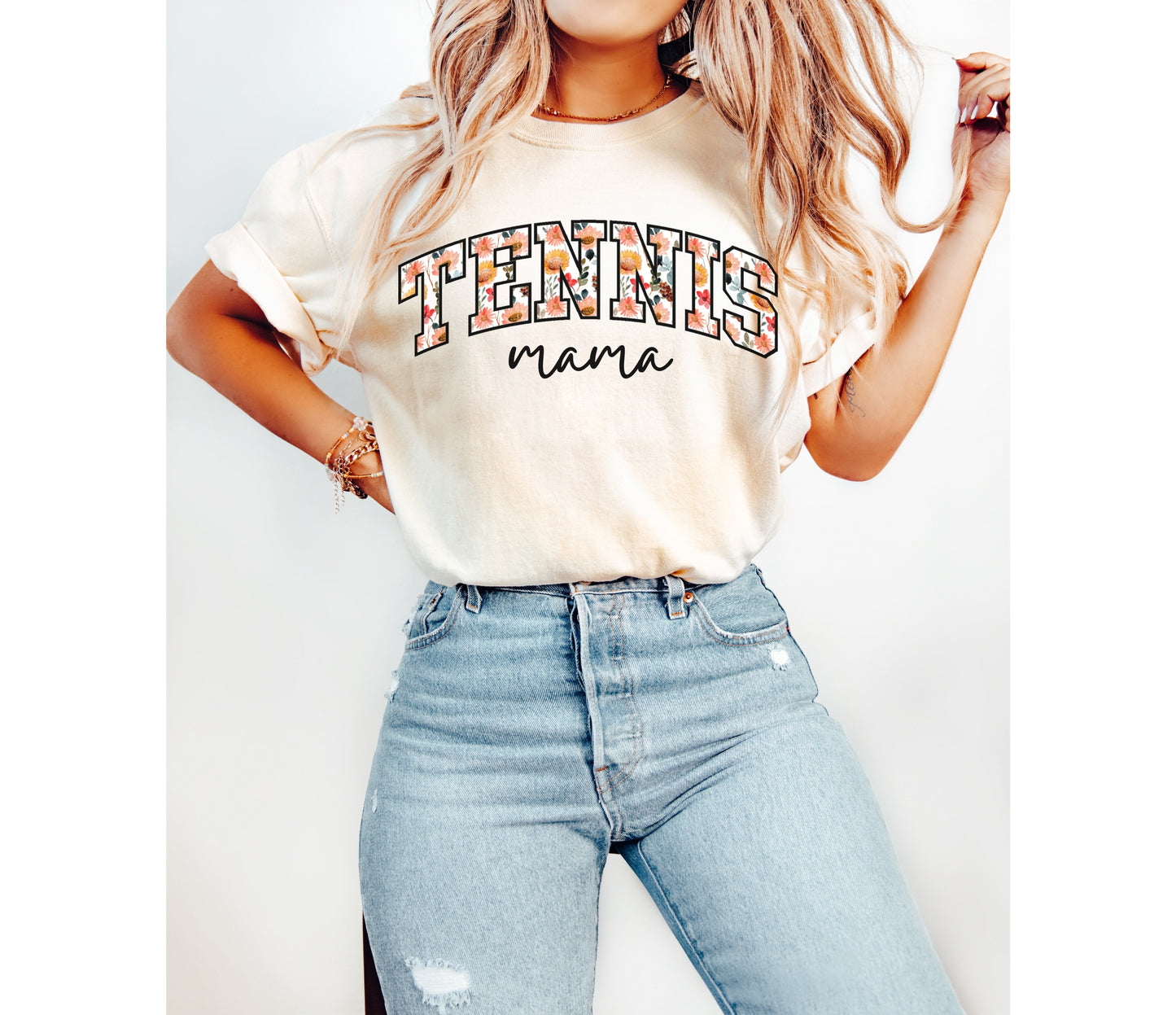 Floral Tennis Mama Shirt