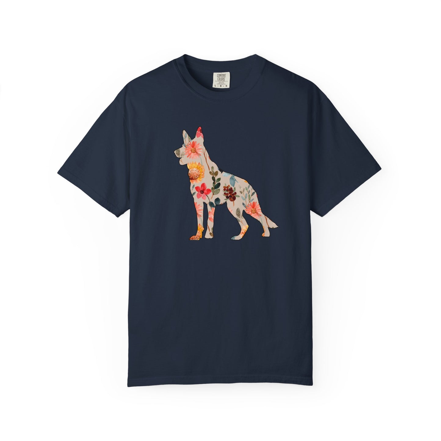 Floral German Shepherd Shirt