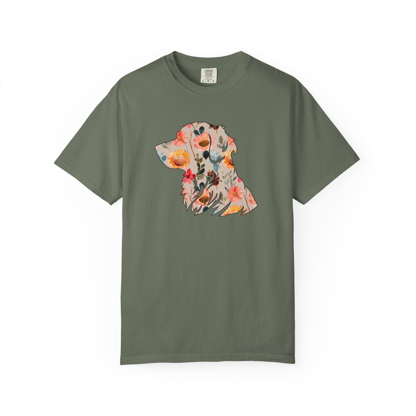 Floral Golden Retriever Shirt