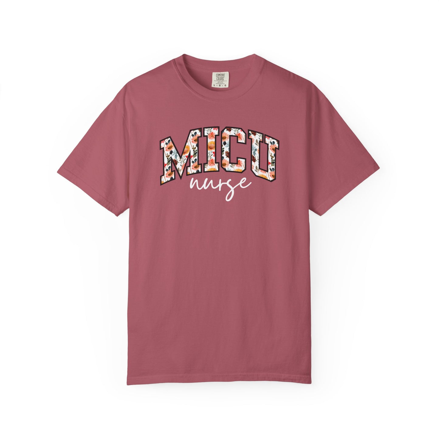 Floral MICU Nurse Shirt