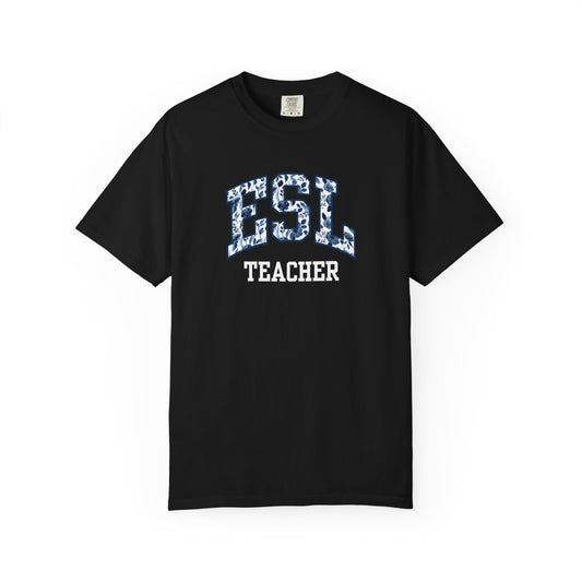 Floral ESL Teacher Shirt