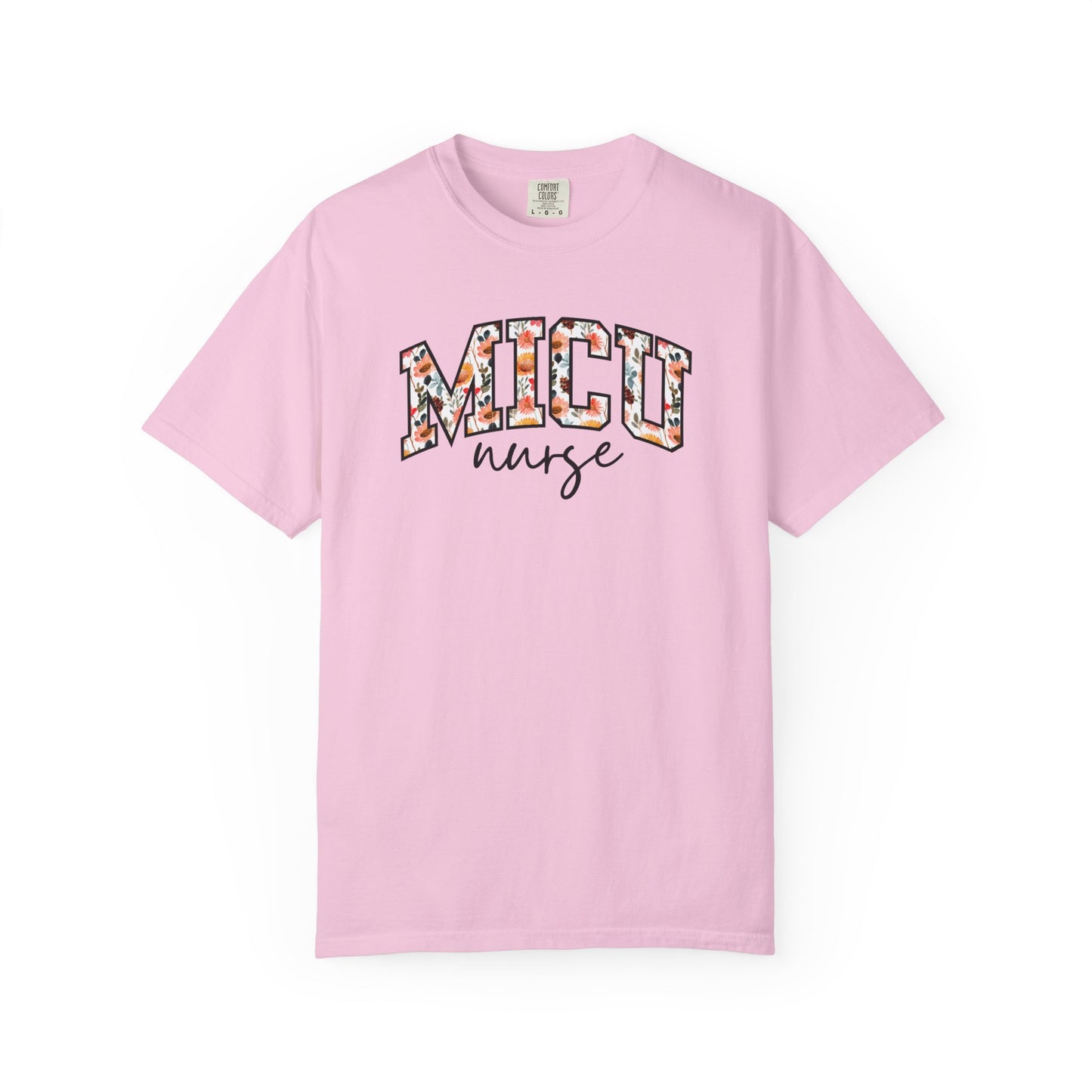 Floral MICU Nurse Shirt