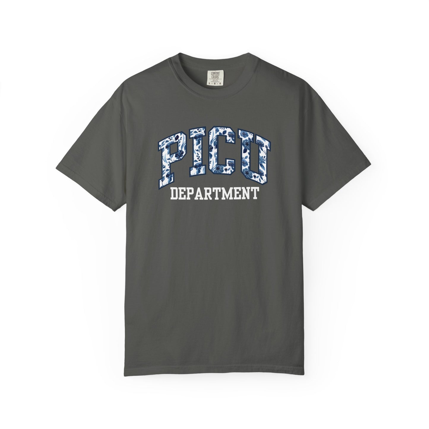 Floral PICU Department Shirt