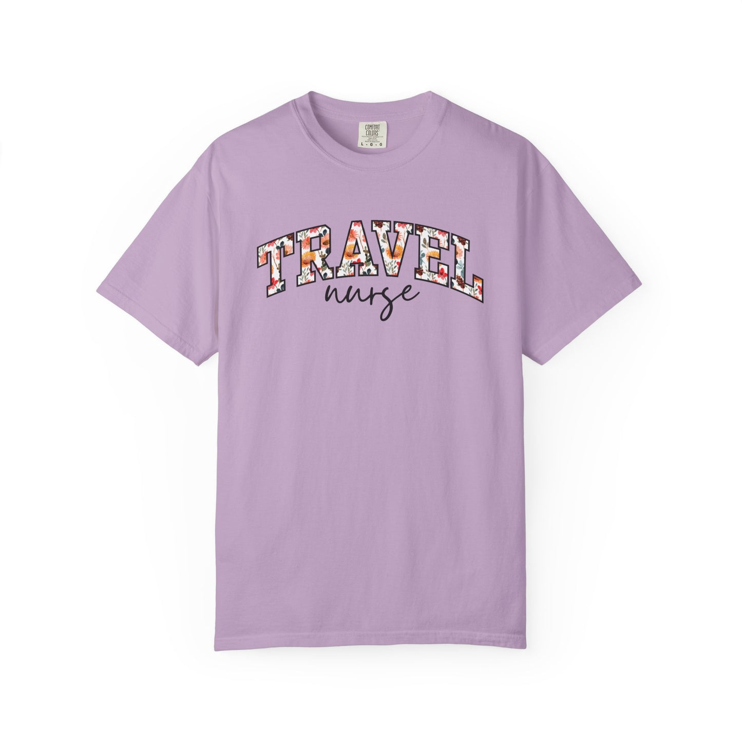 Floral Travel Nurse Shirt