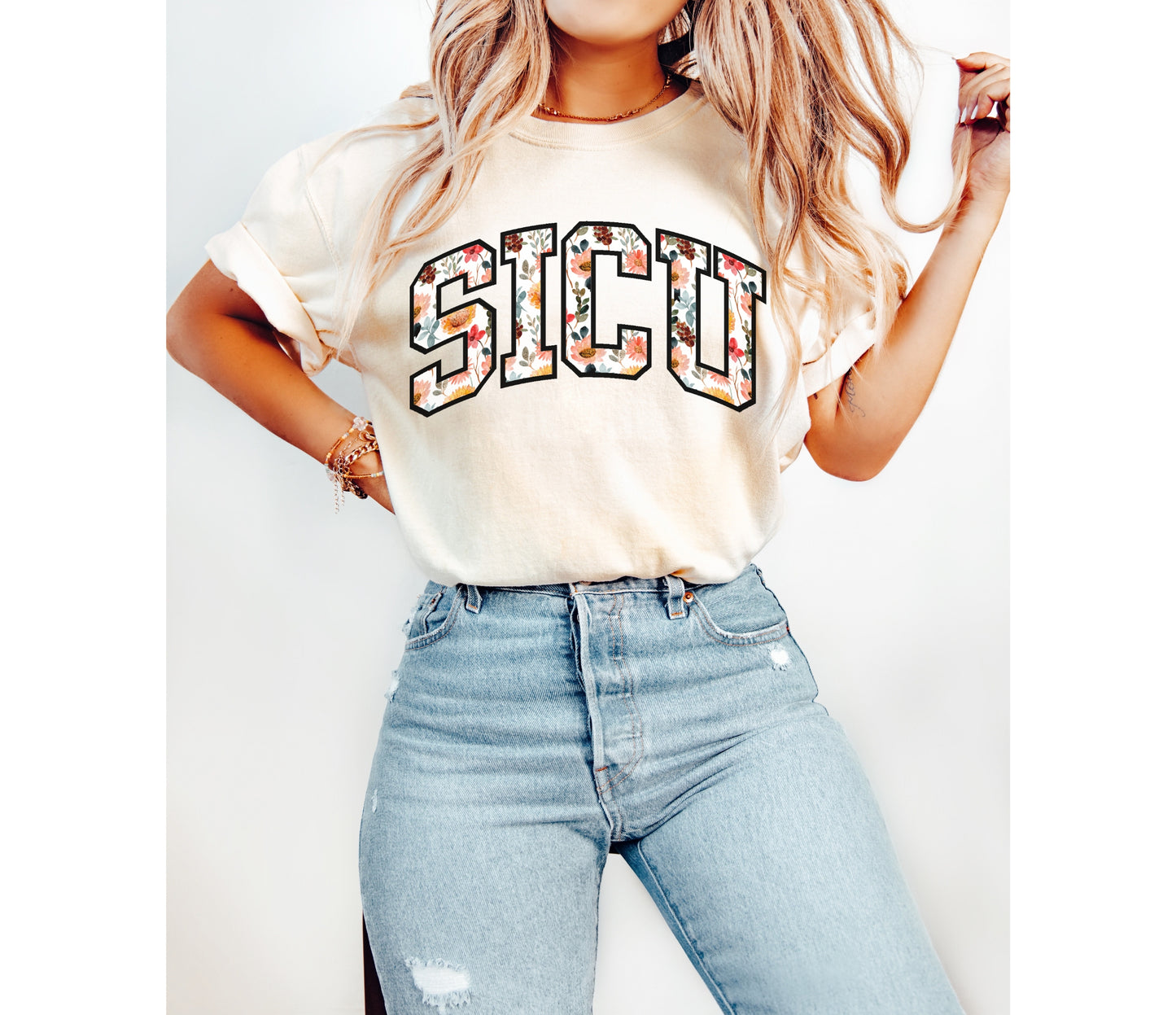Floral SICU Shirt
