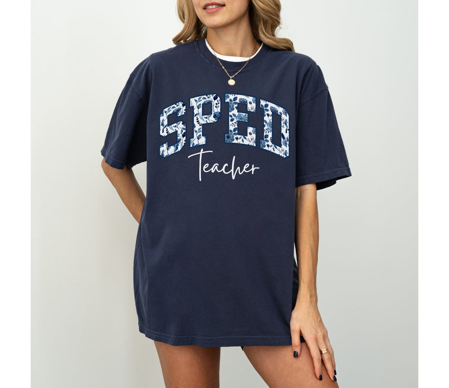Floral SPED Teacher Shirt