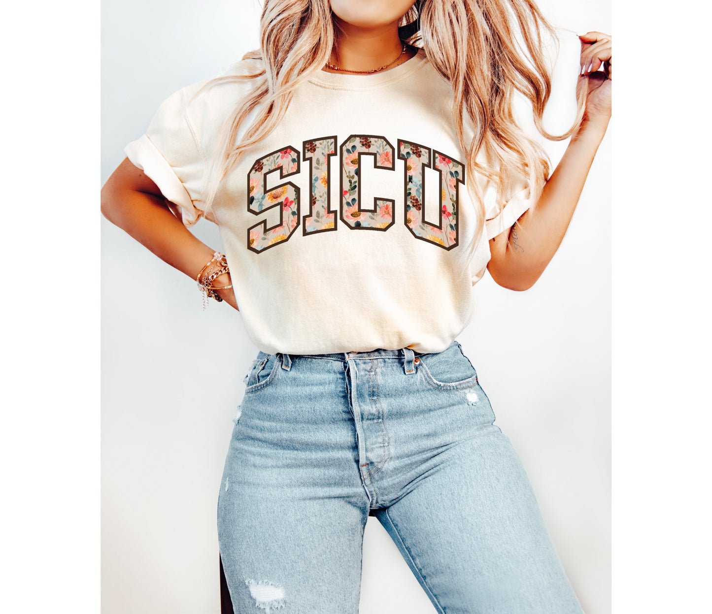 Floral SICU Shirt