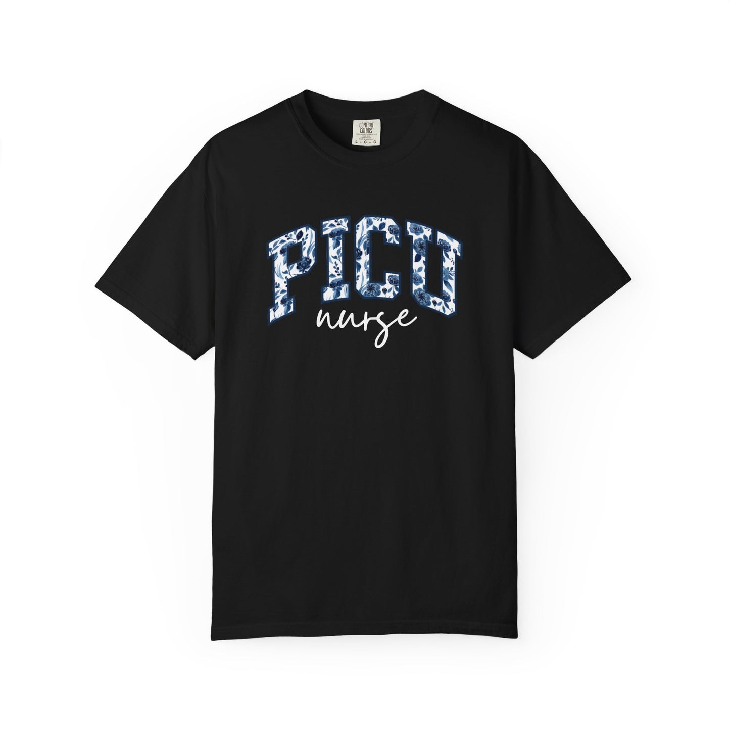 Floral PICU Nurse Shirt