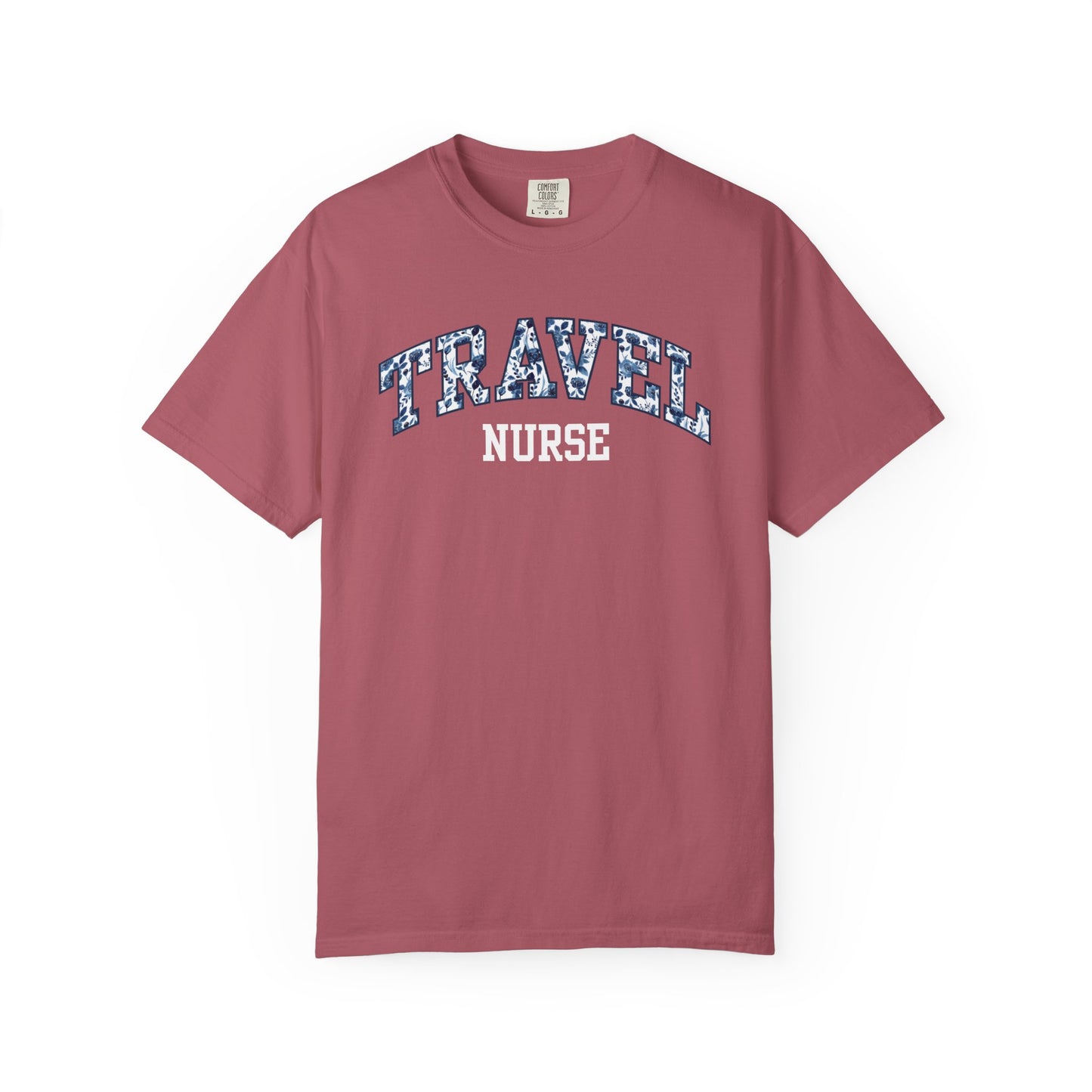 Floral Travel Nurse Shirt