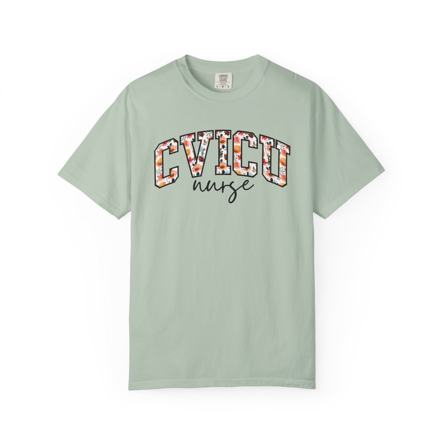 Floral CVICU Nurse Shirt