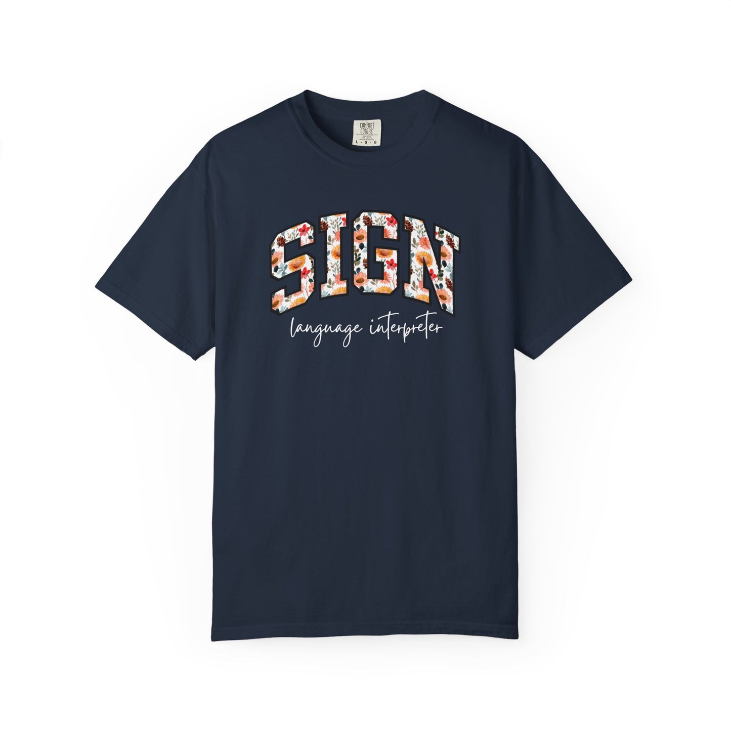 Floral Sign Language Interpreter Shirt