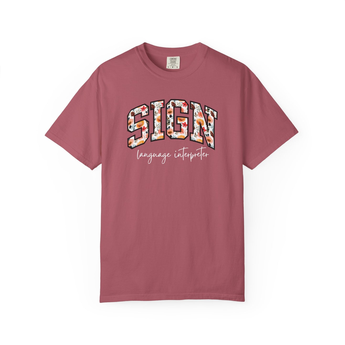 Floral Sign Language Interpreter Shirt