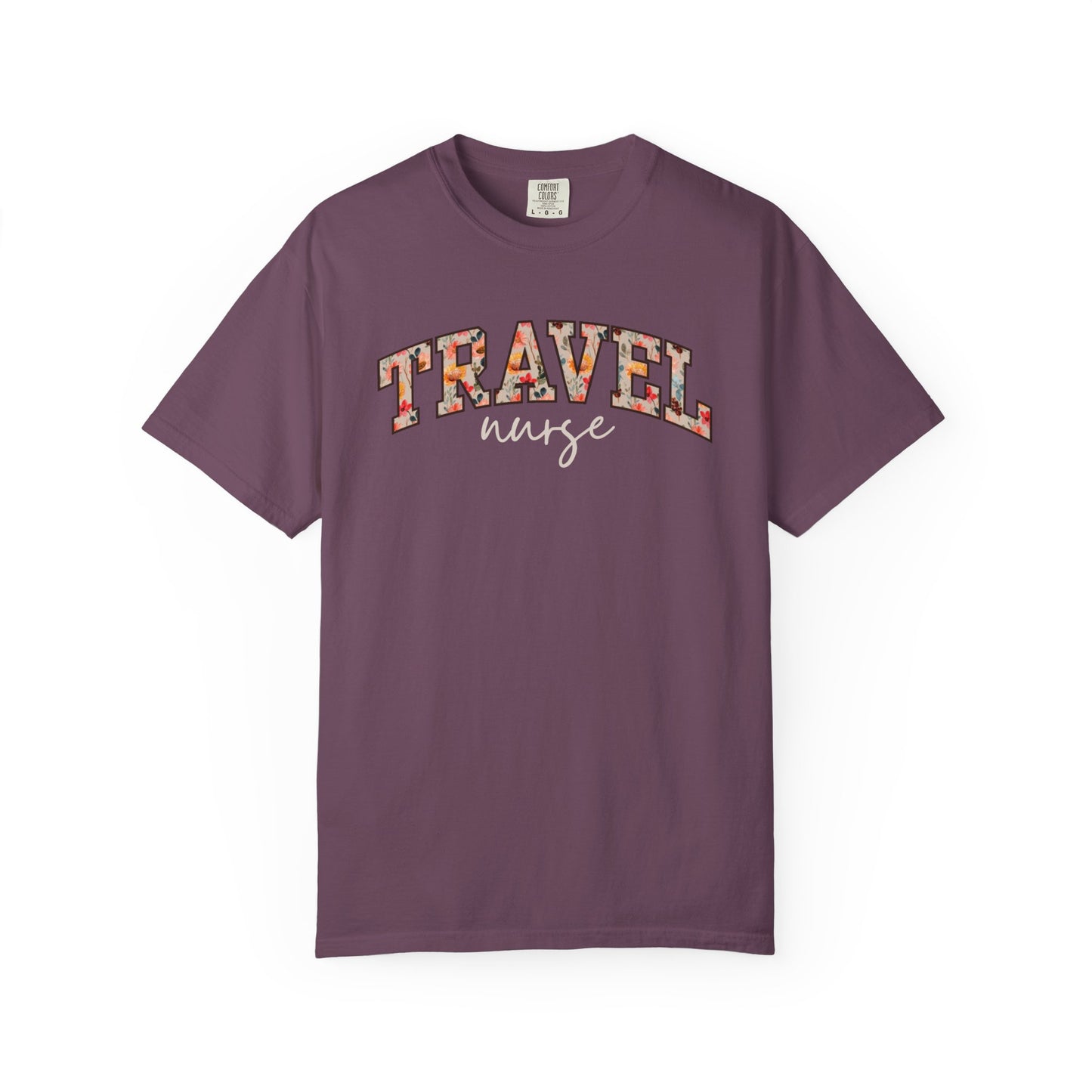 Floral Travel Nurse Shirt