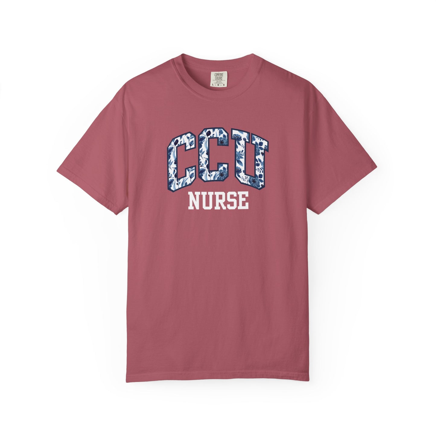 Floral CCU Nurse Shirt